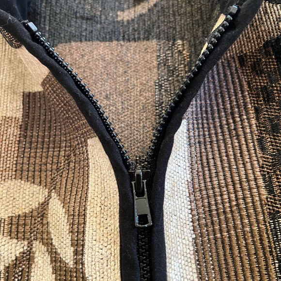 Barn Fly Tapestry Jacket Leaf Patchwork Zip Front 1X - Picture 4 of 4